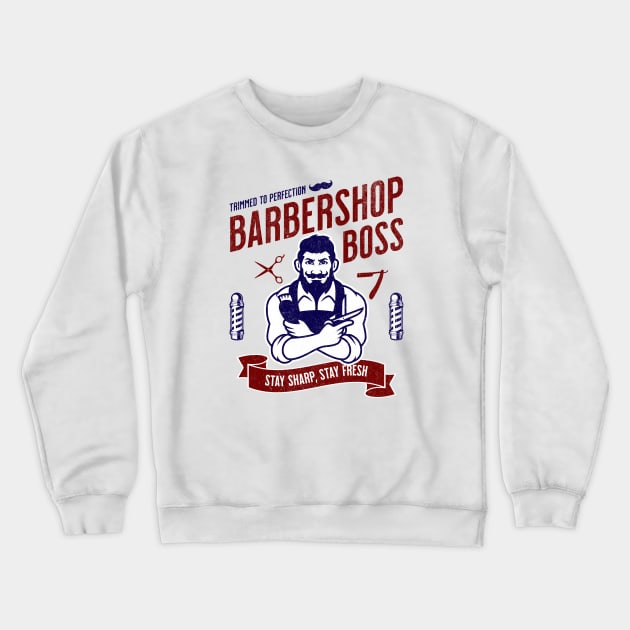 Barbershop Boss Crewneck Sweatshirt by Norse Magic